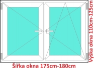 Okna O+OS SOFT šířka 175 a 180cm x výška 110-125cm